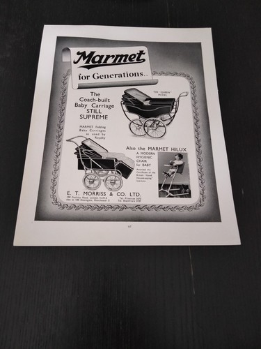 1949 marmet baby carriage - marmet,