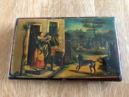 Old tin with - tin, a