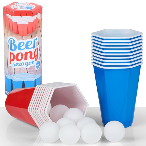 30pc beer pong set hexagonal - 30pc,