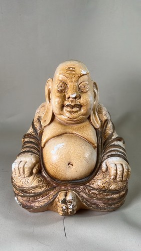 Vintage chalkware laughing - chalkware,