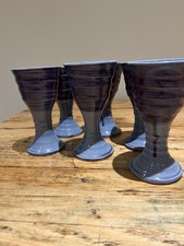 Wine pottery goblet purple - pottery, 6