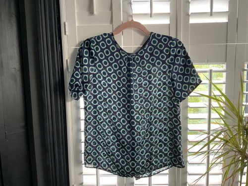 Ladies navy zara top small - top,,