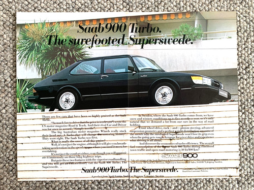 Saab 900 turbo frameable - saab,