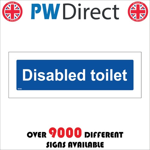 Sign disabled toilet - disabled, grab