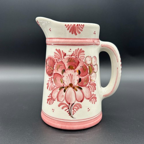 Red delft handpainted pottery - delft,
