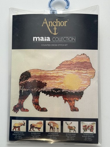 Lion silhouette cross stitch - silhouette,,