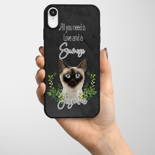 Personalised siamese cat - personalised,