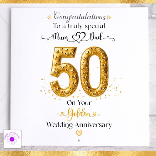 Personalised 50th golden - personalised,