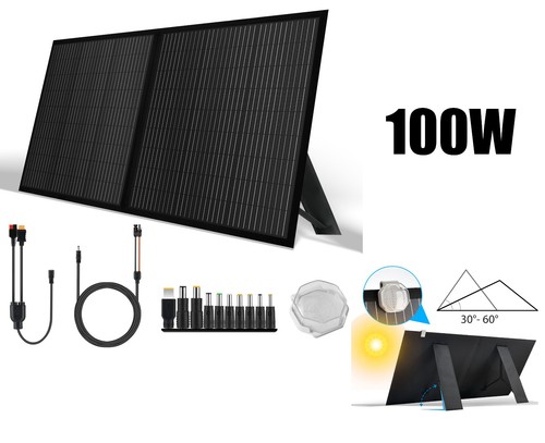 100w 12v foldable solar panel - foldable,