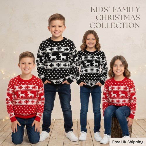 Kids christmas jumper unisex - christmas,