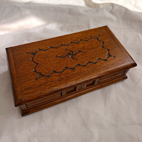 Tallent wooden trinket box - wooden,