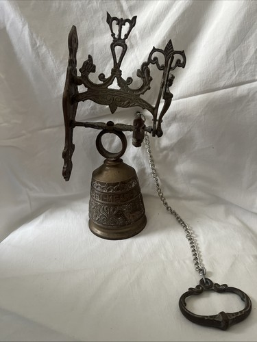 Antique brass wall - brass, bell