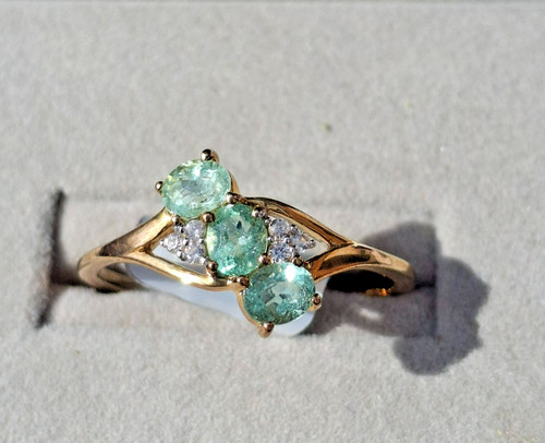 9kt yellow gold paraiba - 9kt,