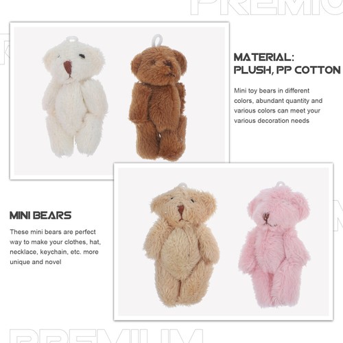 Pcs jointed bear mini - bear, fuzzy