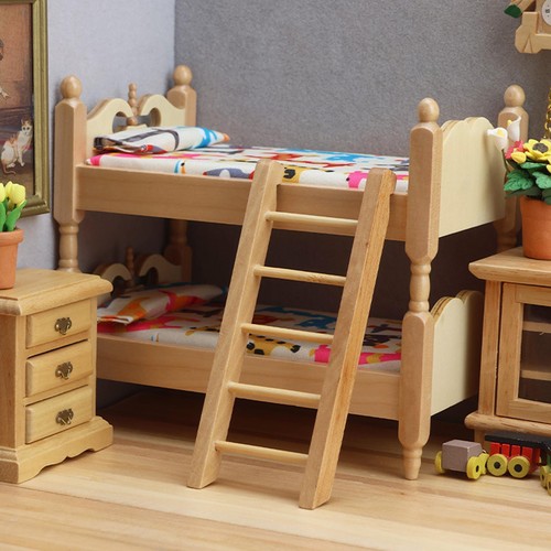 Wooden bunk bed with - bunk,