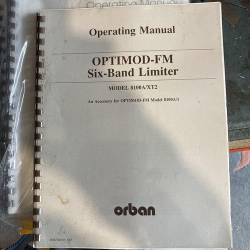 Orban optimod 8100a - orban, 8180a