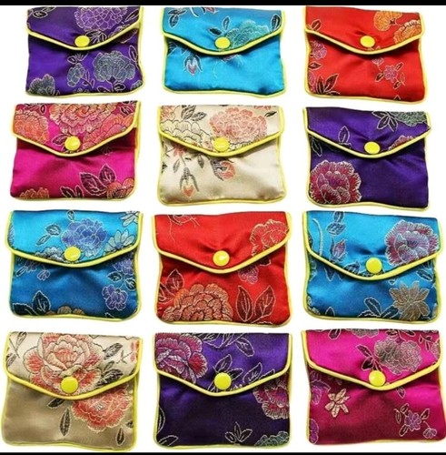 Silk coin purse bags - silk,