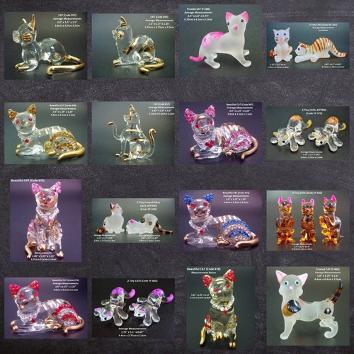 Glass cat kitten miniature - cat,