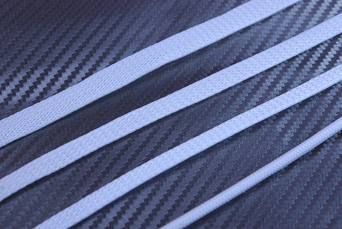 White braided sleeving cable - braided,
