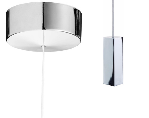 Chrome bathroom ceiling light - chrome,
