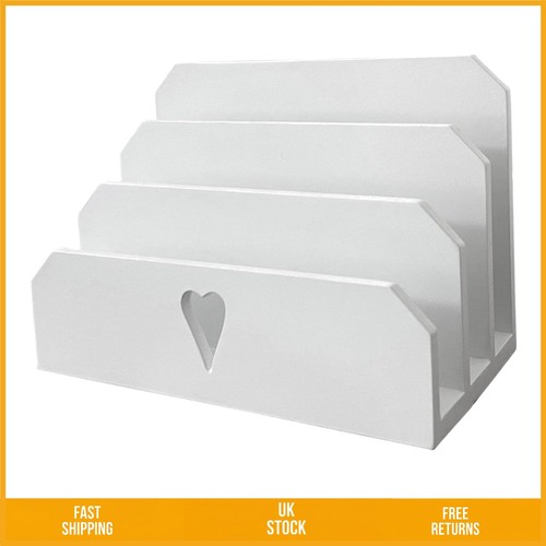 Rustic white wooden letter - white,