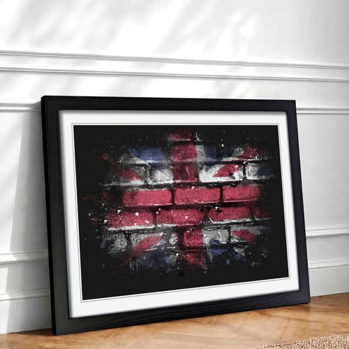 Union jack brick wall - union,