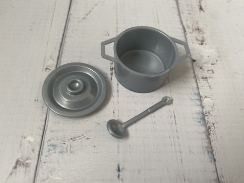 Barbie silver lidded - silver, saucepan