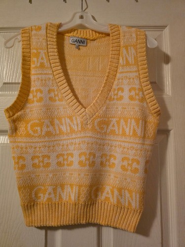 Ganni yellow wool - wool, vest