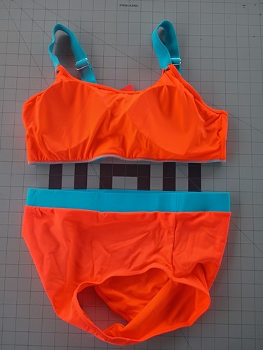 Y2k daci neon orange - daci, blue
