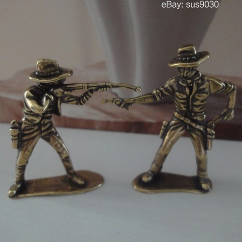 Pair brass cowboy - pair, of