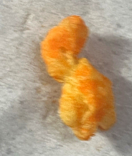 Single orange puffed crisp - puffed,