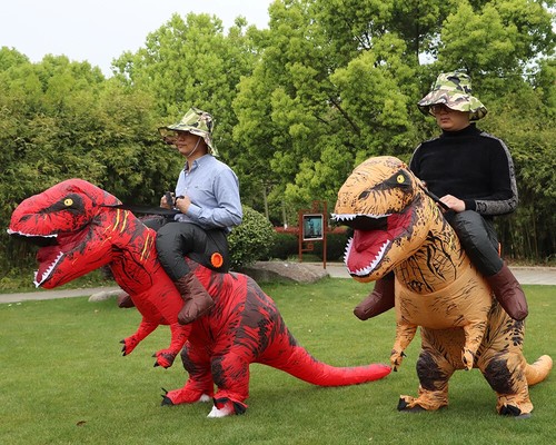 Rex inflatable costume - t-rex, adult
