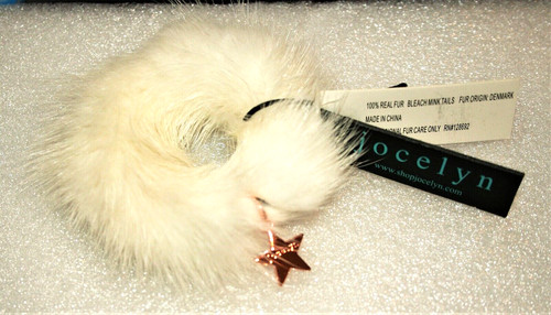 Jocelyn bright white mink fur - bright,