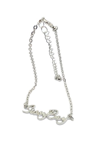 Silver sissy boy anklet - silver,
