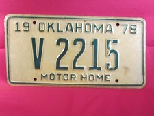 License plate motor home - plate, tag