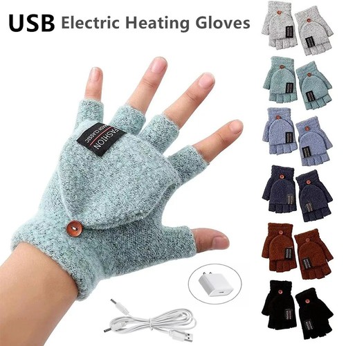 Electric heated gloves usb - gloves,