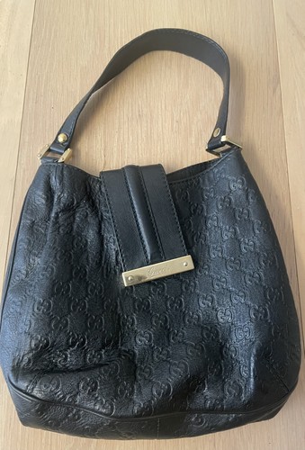 Gucci black leather - gucci, gg