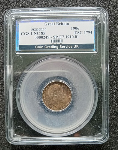 1906 edward vii sixpence - 1906,