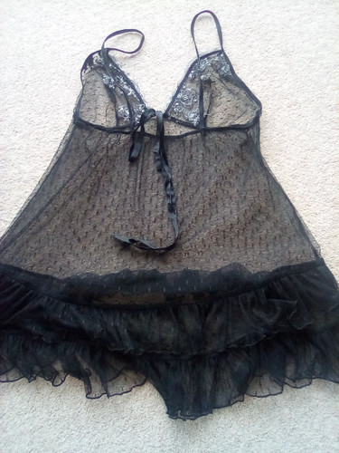 Unbranded black sheer - , babydoll