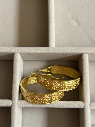 Azuni gold hoop earrings - azuni,