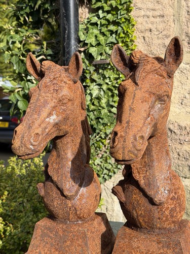 Pair vintage cast iron - of,