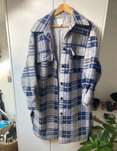 Women blue grey - h&m, plaid