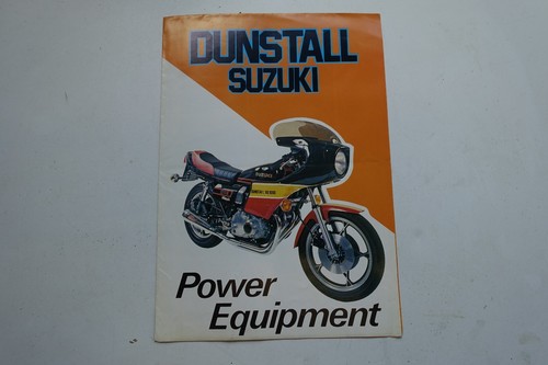 Dunstall suzuki leaflet poster