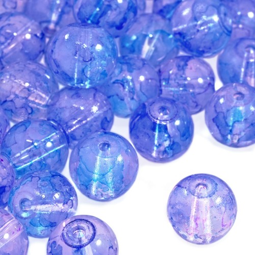 8mm blue purple mix - blue,