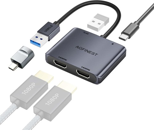 Usb dual hdmi adapter 2x - 3.0,