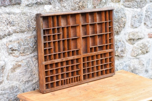 Vintage antique wooden - wooden, letter