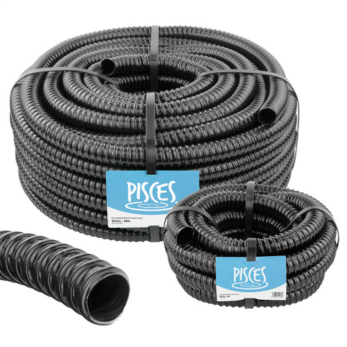 Inch black corrugated - (25mm),