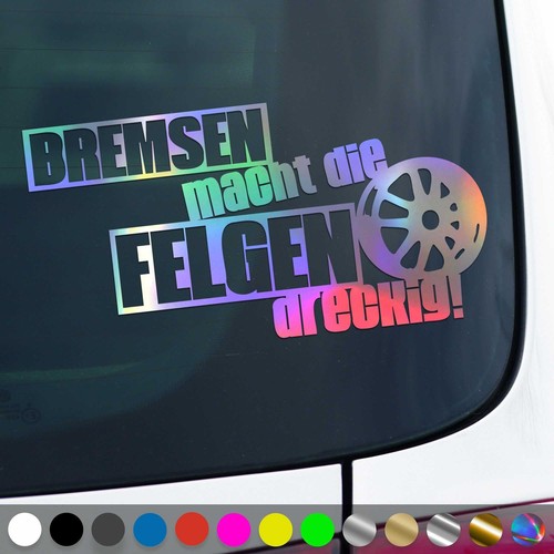 Brakes sticker makes - , dirty