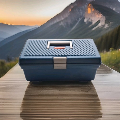 Vintage fishing tackle box - vintage,