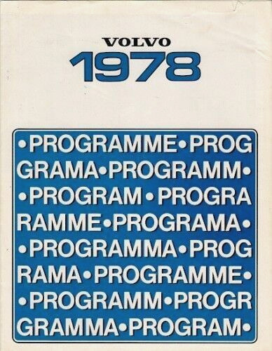 Volvo range 1977 market - volvo, 1977-78